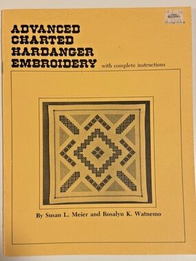 Vintage ADVANCED Charted Hardanger Embroidery Guide Charts Nordic Needle 1992